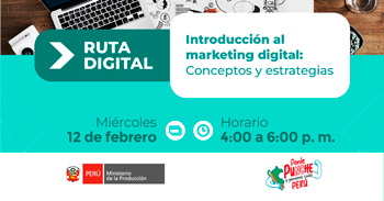  Curso online gratis  "Introducción al marketing digital: Conceptos y estrategias" de PRODUCE