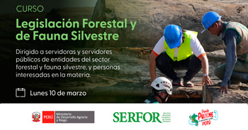  Curso online "Legislación Forestal y de Fauna Silvestre" del SERFOR