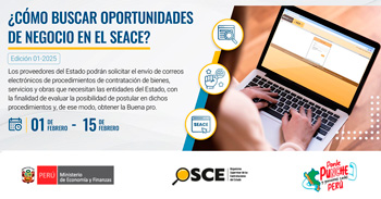  Curso online gratis MOOC "¿Cómo buscar oportunidades de negocio en el SEACE?" del OSCE