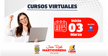  Cursos online gratis de la Municipalidad de Lurín