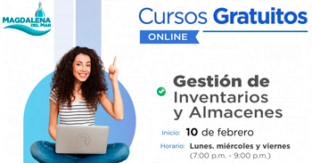  Curso online grati "Gestión de inventarios y almacenes" de la Municipalidad de Magdalena del Mar