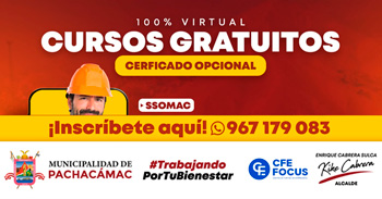  Cursos virtuales gratis: Programa PACHAMBEAR, promovido por la Municipalidad Distrital de Pachacámac  