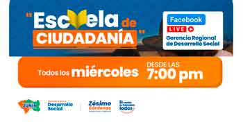  Evento online gratis "Escuela de Ciudadanía Desarrollo" Gerencia Regional de Junín