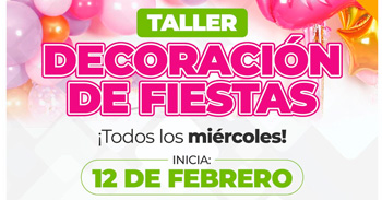  Taller presencial gratis "Decoración para fiestas" de la Municipalidad de Lurigancho