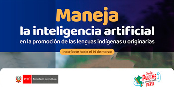 Taller online gratis: Inteligencia artificial para la promoción de las lenguas indígenas en contextos digitales 