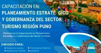  Capacitación presencial “Planeamiento Estratégico y Gobernanza del Sector Turismo”