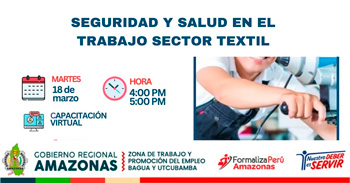  Capacitación online "Seguridad y salud en el trabajo sector textil" 