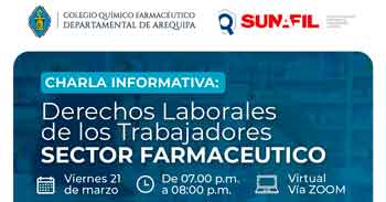  Charla online "Derechos Laborales de los Trabajadores en el Sector Farmacéutico"