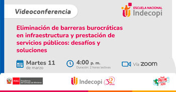  Conferencia online Eliminación de barreras burocráticas en infraestructura y prestación de servicios públicos