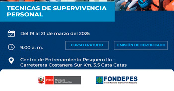  Curso Presencial gratis "Técnicas de Supervivencia Personal" de FONDEPES