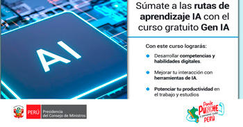  Curso online gratis "Generación IA" de la Secretaría de Gobierno y Transformación Digital