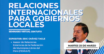  Seminario online gratis "Relaciones Internacionales para Gobiernos Locales"