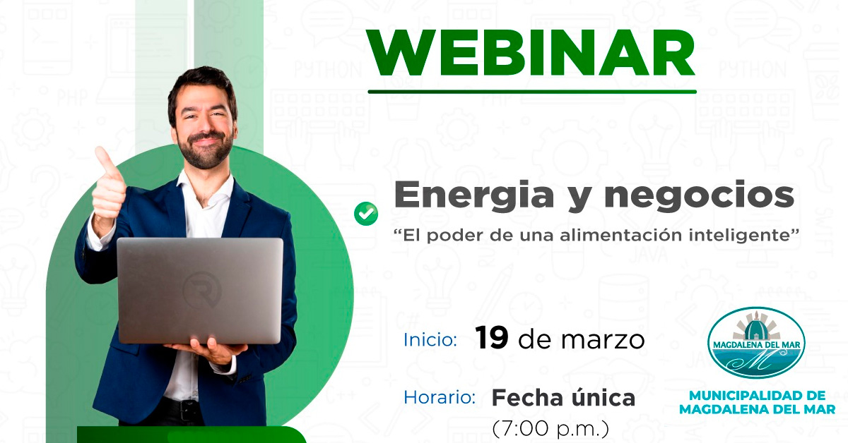  Webinar online "Energía y Negocios: El poder de una alimentación inteligente"