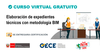 Curso online gratis con certificado "Elaboración de expedientes técnicos con metodología BIM" del OECE