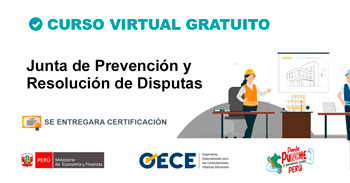 Curso online gratis con certificado "Junta de Prevención y Resolución de Disputas" del OECE