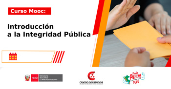 Curso online gratis con certificado "Introducción a la Integridad Pública" del MINJUSDH