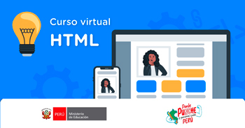 Curso online gratis "Fundamentos de HTML: inicio en la programación web" del MINEDU