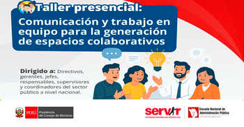 Taller presencial "Comunicación y trabajo en equipo para la generación de espacios colaborativos."
