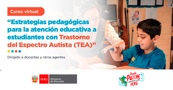 Curso online Estrategias pedagógicas para la atención educativa a estudiantes con trastorno del espectro autista (TEA)