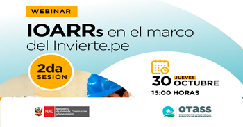 Webinar virtual "IOARRs en el marco de Invierte.pe." del OTASS