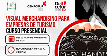Curso presencial gratis "Visual merchandising para empresa de turismo" de la Dircetur Ica