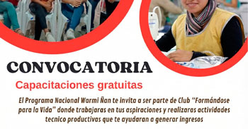 Capacitaciones gratuitas "Formándose para la Vida" de la Municipalidad de Miraflores Arequipa