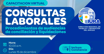 Capacitación online "Consultas laborales: Procedimientos de audiencias de conciliación y liquidaciones"