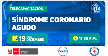 Capacitación online gratis "Síndrome coronario agudo" del Hospital San Juan de Lurigancho