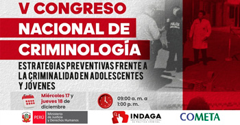 Congreso "Criminología: las estrategias preventivas frente a la criminalidad en adolescentes y jóvenes"