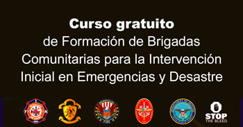 Curso gratuito de Formación de Brigadas Comunitarias para la Intervención Inicial en Emergencias y Desastres