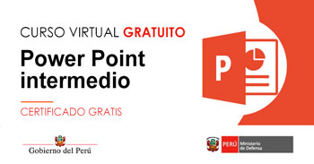 Curso online gratis certificado: "Power Point intermedio" del MTPE