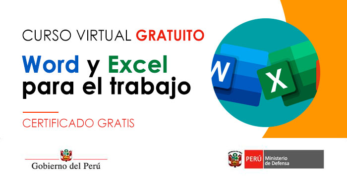 Curso online gratis certificado: "Word y Excel para el trabajo" del MTPE