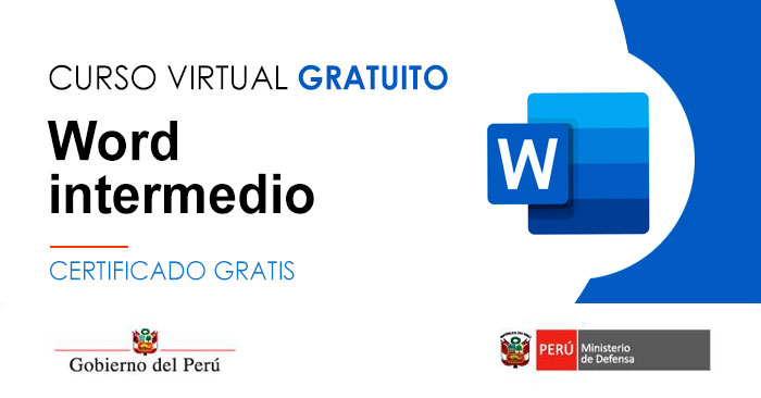 Curso online gratis certificado: "Word intermedio" del MTPE