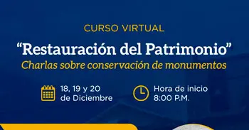 Curso online "Restauración del Patrimonio" del Museo del Convento de Santo Domingo de Lima