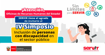 Simposio presencial “Inclusión de personas con discapacidad en el sector público” del Servir Perú