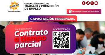 Capacitación presencial Contrato Laboral: Contrato a Tiempo Parcial de la Gerencia Regional de Trabajo Arequipa