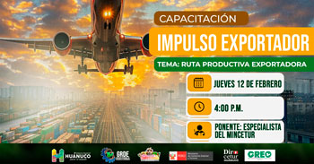 Capacitación online gratis "Impulso Exportador: Ruta Productiva Exportadora (RPE)"