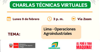 Charla online “Lima - Operaciones Agroindustriales” de Agromercado