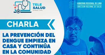 Charla virtual "La prevención del dengue empieza en casa y continúa en la comunidad" de la Diresa Lima