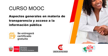 CURSO: Aspectos generales en materia de transparencia y acceso a la información pública (gratis online certificado)