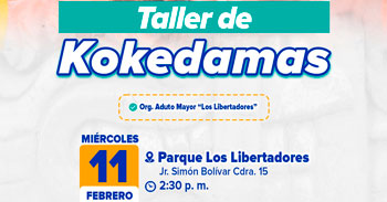 Taller presencial "Kokedamas" Municipalidad de San Martin de Porres