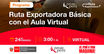 Taller virtual "Programa: Ruta Exportadora Básica" del PromPerú