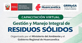 Capacitación online "Gestión y manejo integral de residuos sólidos" del Gobierno Regional de Huancavelica