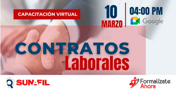 Capacitación online gratis "Contratos laborales" de Formalizate Ahora - Loreto