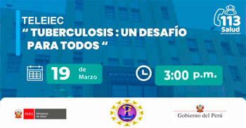 Capacitación online "Tuberculosis un desafío para todos" del Minsa