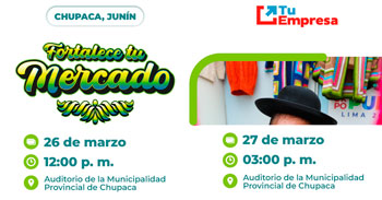 Capacitaciones presenciales "Tu Empresa: Potencia tus ventas, formalizar tu emprendimiento, crear tu catálogo"