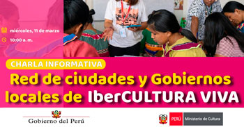 Charla online "Red de Ciudades y Gobiernos Locales de IberCultura Viva"