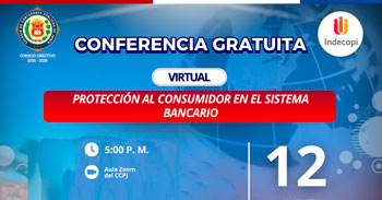 Conferencia online "Protección al Consumidor en el Sistema Bancario"