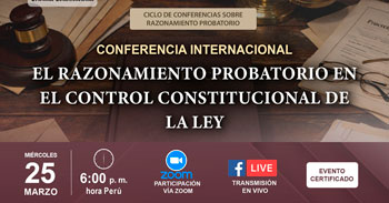 Conferencia online "El razonamiento probatorio en el control constitucional de la ley" del CEC