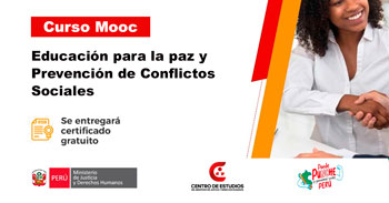 CURSO GRATUITO: Educación para la paz y Prevención de Conflictos Sociales (gratis online certificado)